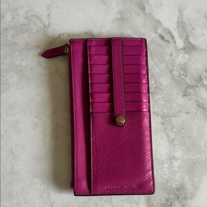 NWOT Antonio Melani Leather Card Case/Wallet